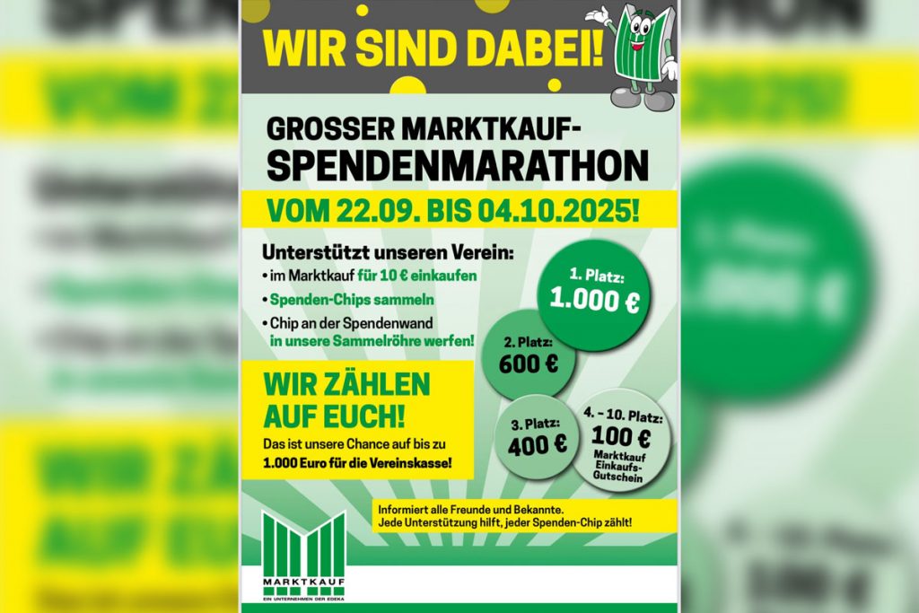SV Ruhlsdorf Marktkauf-Teltow Spendenaktion
