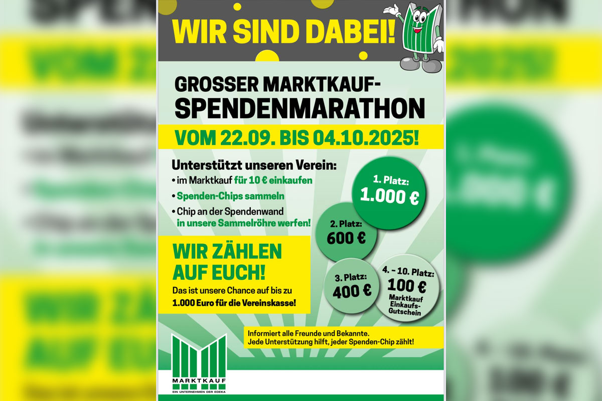 SV Ruhlsdorf Marktkauf-Teltow Spendenaktion